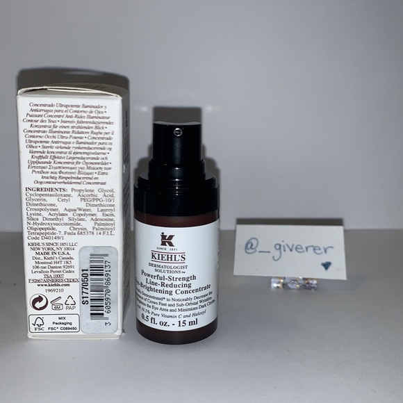 Kiehl’s Powerful Strength Line Reducing Eye Brightening Concentrate - Picture 3 of 9
